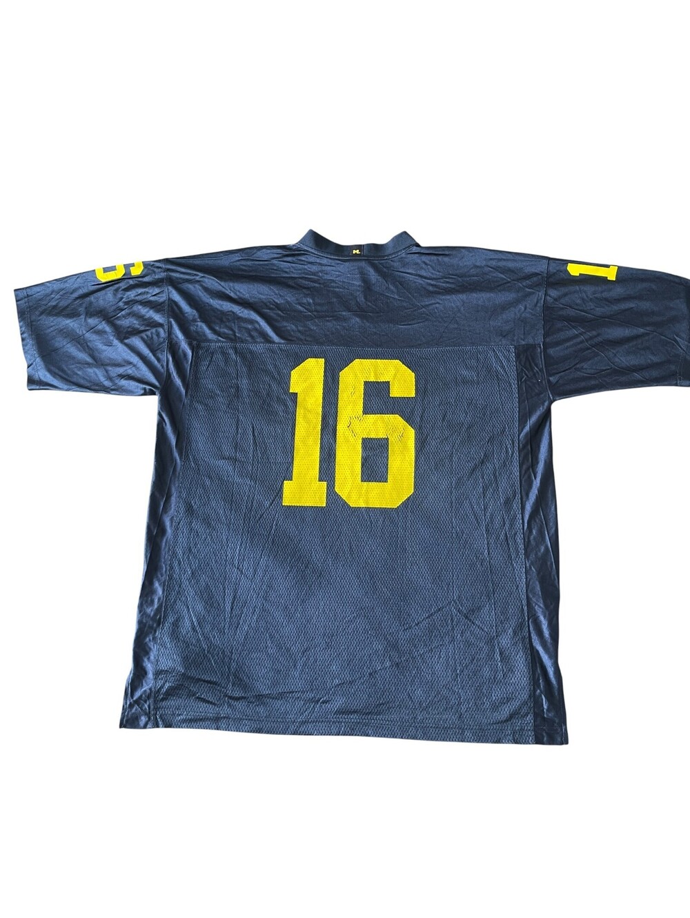 Adidas Y2K NCAA Michigan Wolverines Football Jersey #16 Blue Mens 2XL
